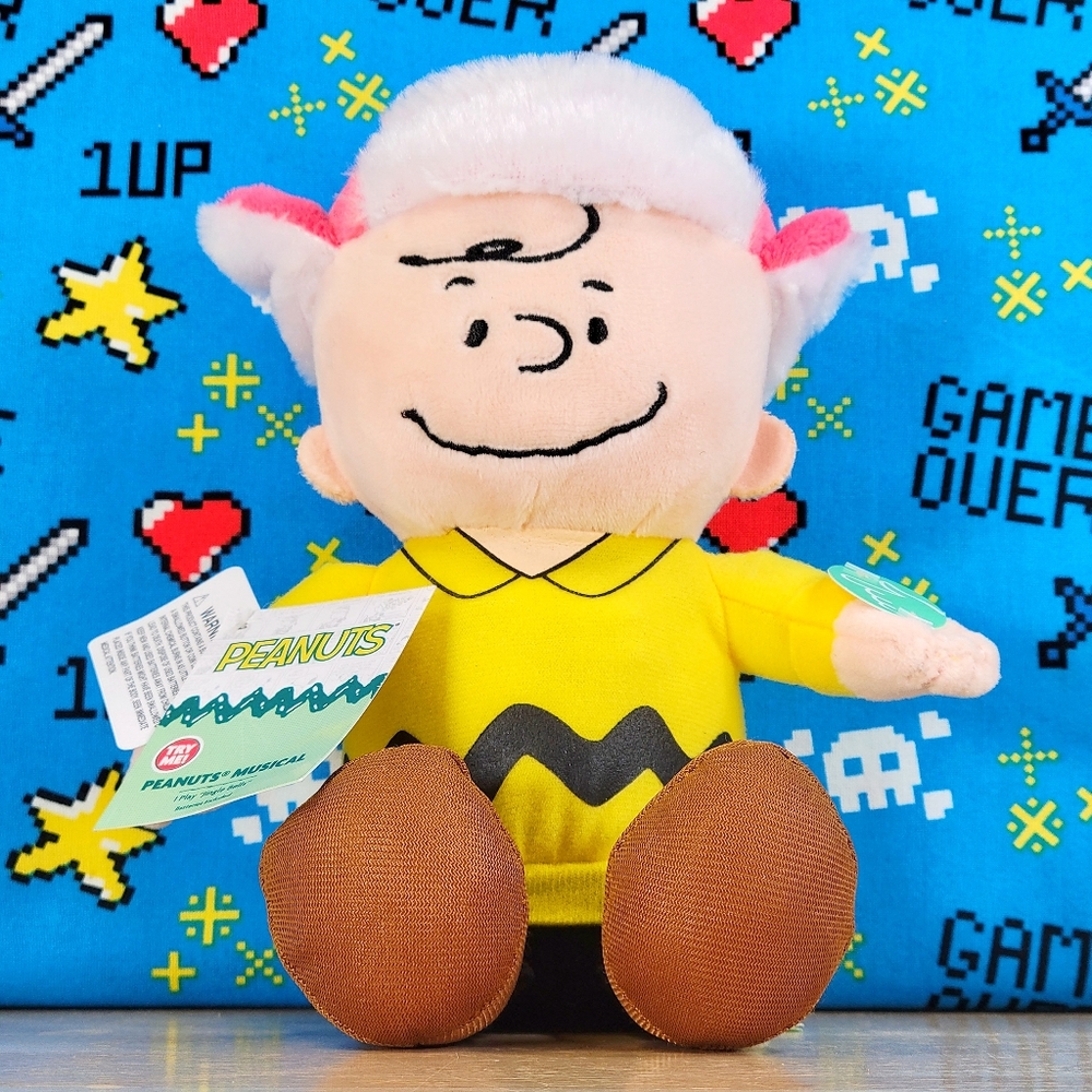 Dan Dee Peanuts Musical Friends Charlie Brown 8" UltraSoft Christmas Plush NWT